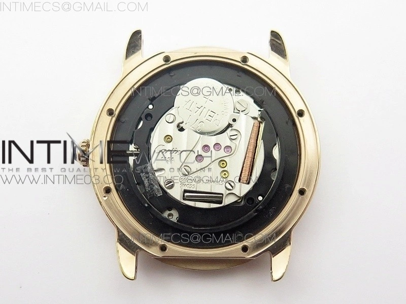 Ronde Solo de Cartier 36mm K11 RG Dia 1:1 Best Edition White Dial on Brown croco leather strap Ronda Quartz