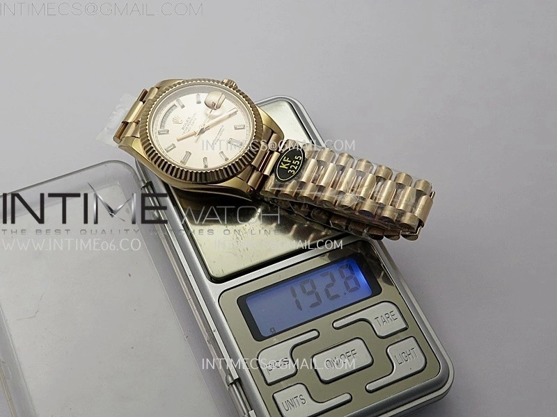 Day Date 228235 40mm RG KF 1:1 Best Edition White Dial Roman Markers On RG President Bracelet SA3255