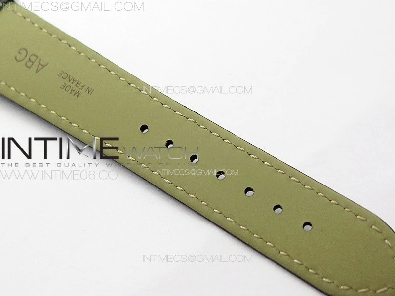 Tank Louis Ladies 25mm SS Crystal 8848F 1:1 Best Edition White Dial on Black Leather Strap Ronda Quartz