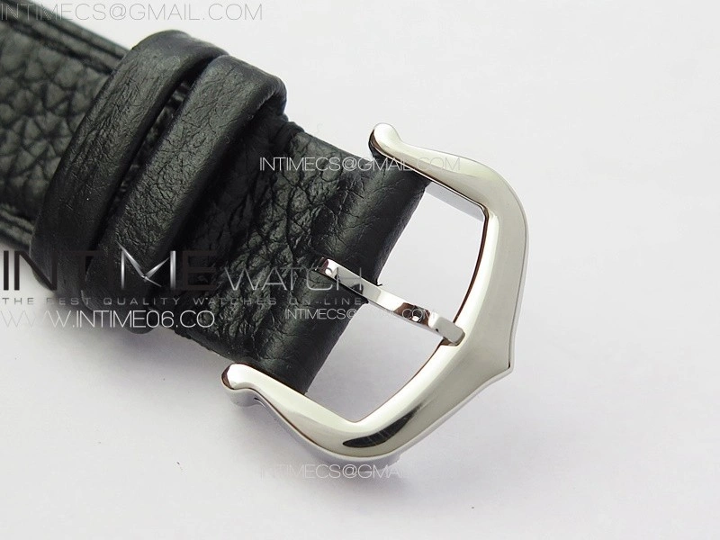 Tank Louis Ladies 22mm SS Crystal 8848F 1:1 Best Edition White Dial on Black Leather Strap Ronda Quartz