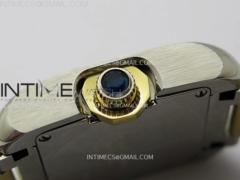 Tank Anglaise 30mm SS YG 8848F 1:1 Best Edition White Dial Roman Marker on SS Bracelet Ronda Quartz