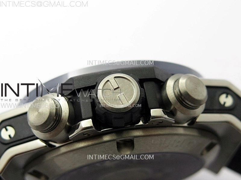 Hublot Big Bang Unico 42mm Titanium Ceramic Bezel BBF 1:1 Best Edition Blue Skeleton Dial on Blue Rubber Strap A1280