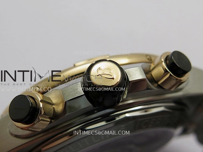 Chronomat B01 44mm SS RG TF 1:1 Best Edition Green Dial On SS RG Bracelet A7750 To Cal.01