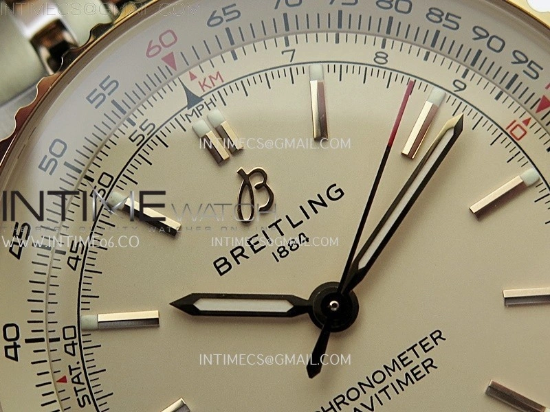 Navitimer 1 Automatic 41mm SS RG BLSF 1:1 Best Edition White Dial on SS RG Bracelet A2824