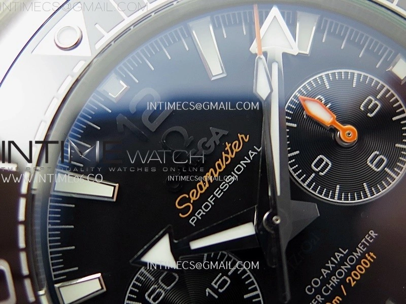 Planet Ocean Master Chronometer Black Ceramic Bezel SS SCF 1:1 Best Edition Black Dial on SS Bracelet A9900