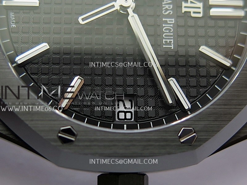 Royal Oak 15500 Black Ceramic APSF 1:1 Best Edition Black Dial on Black Ceramic Bracelet SA4302 Super Clone