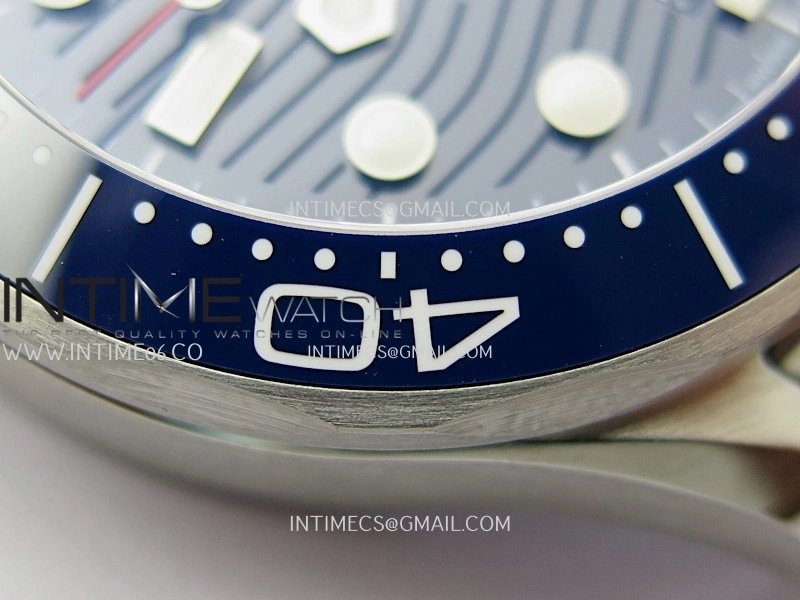 Seamaster Diver 300M Blue Ceramic Bezel V4 VSF 1:1 Best Edition Blue Dial On SS Bracelet Super Clone Asian 8800