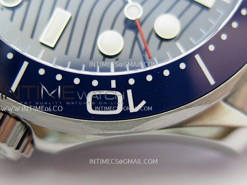 Seamaster Diver 300M Blue Ceramic Bezel V4 VSF 1:1 Best Edition Blue Dial On SS Bracelet Super Clone Asian 8800