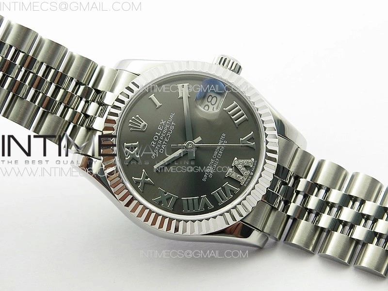 DateJust 31mm 178271 SS APSF Best Edition Gray Dial Roman Markers on Jubilee Bracelet A2824