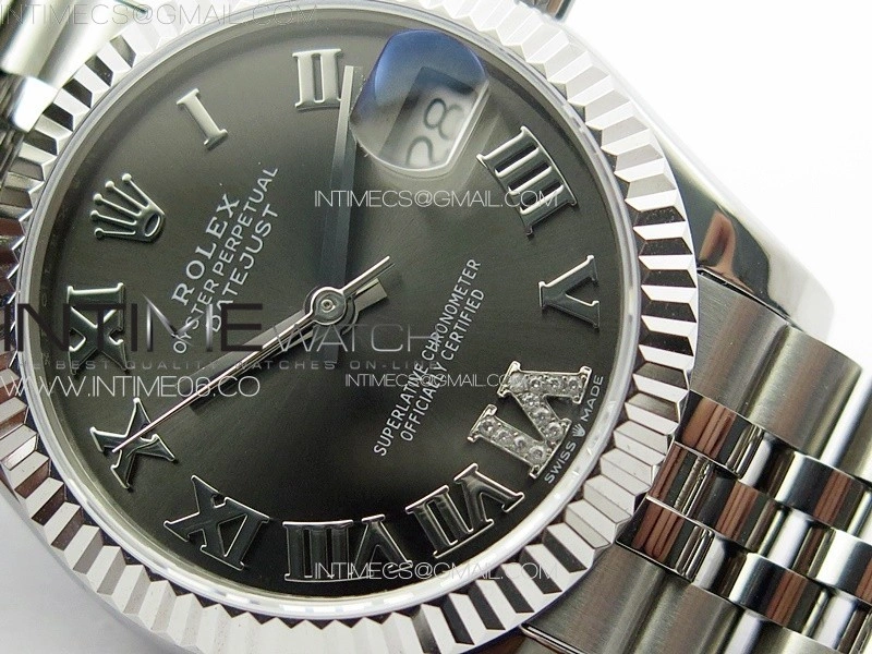 DateJust 31mm 178271 SS APSF Best Edition Gray Dial Roman Markers on Jubilee Bracelet A2824