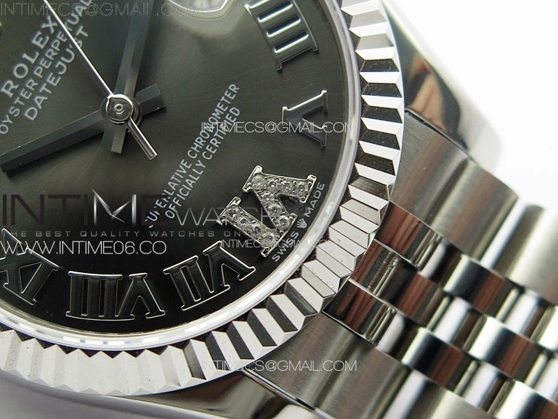 DateJust 31mm 178271 SS APSF Best Edition Gray Dial Roman Markers on Jubilee Bracelet A2824