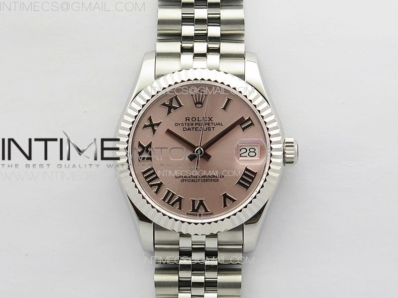 DateJust 31mm 178271 SS APSF Best Edition Pink Dial Roman Markers on Jubilee Bracelet A2824