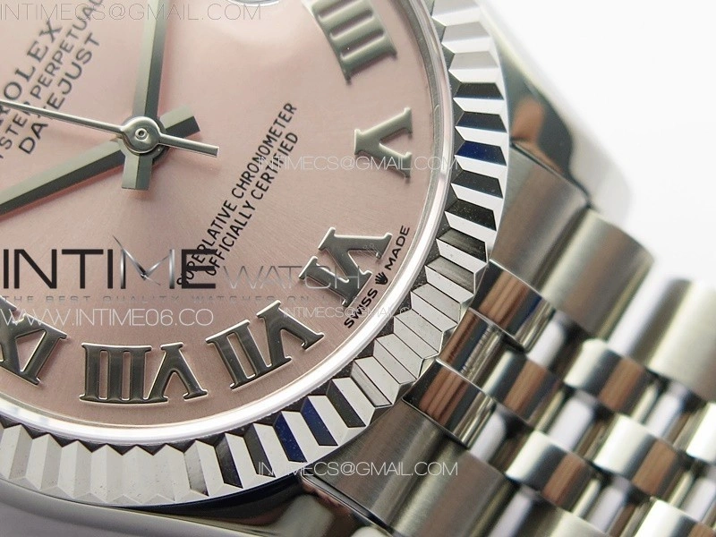DateJust 31mm 178271 SS APSF Best Edition Pink Dial Roman Markers on Jubilee Bracelet A2824