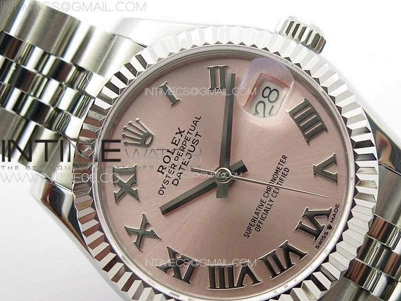 DateJust 31mm 178271 SS APSF Best Edition Pink Dial Roman Markers on Jubilee Bracelet A2824