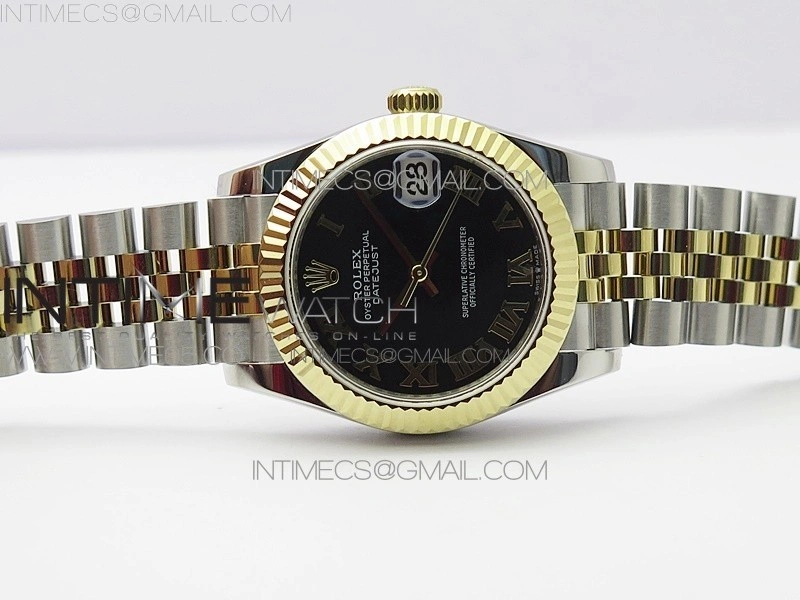 Datejust 31mm 278273 SS YG BP Best Edition Black Roman Markers Dial on SS YG Jubilee Bracelet