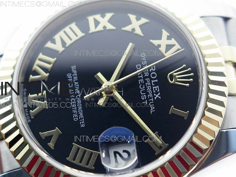 Datejust 31mm 278273 SS YG BP Best Edition Black Roman Markers Dial on SS YG Jubilee Bracelet