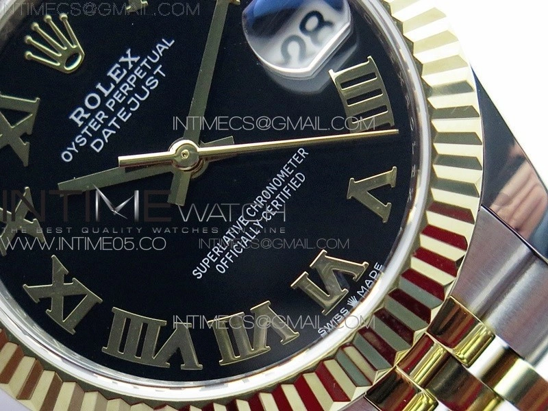 Datejust 31mm 278273 SS YG BP Best Edition Black Roman Markers Dial on SS YG Jubilee Bracelet