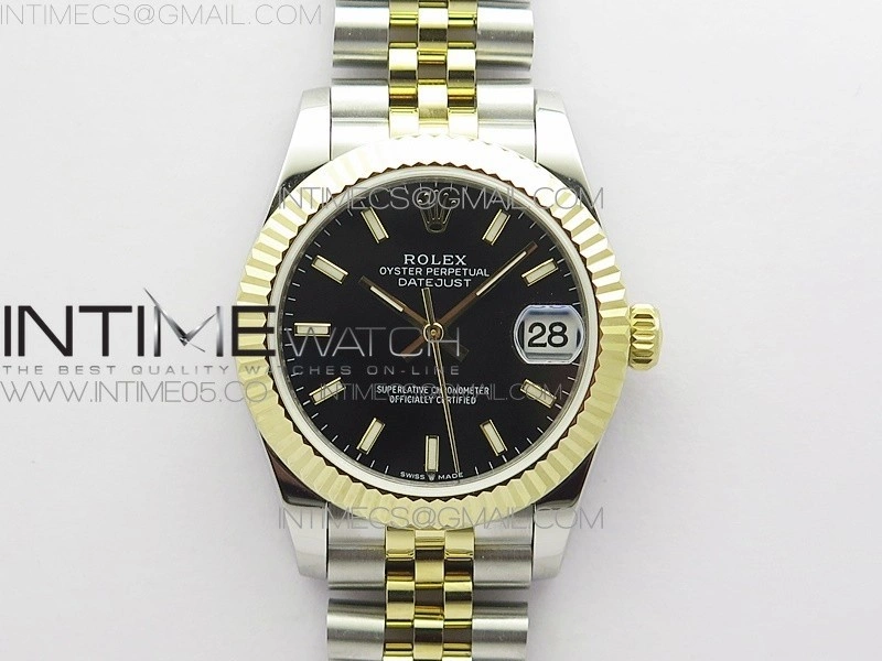 Datejust 31mm 278273 SS YG BP Best Edition Black Stick Markers Dial on SS YG Jubilee Bracelet