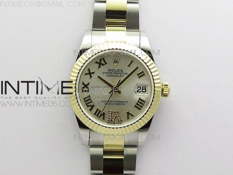 Datejust 31mm 278273 SS YG BP Best Edition Silver Roman Markers Dial on SS YG Oyster Bracelet
