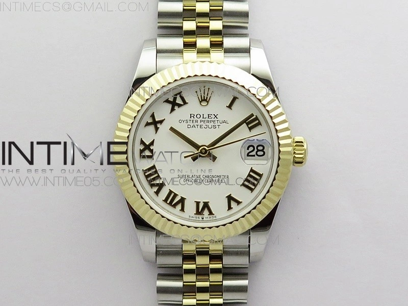 Datejust 31mm 278273 SS YG BP Best Edition White Roman Markers Dial on SS YG Jubilee Bracelet