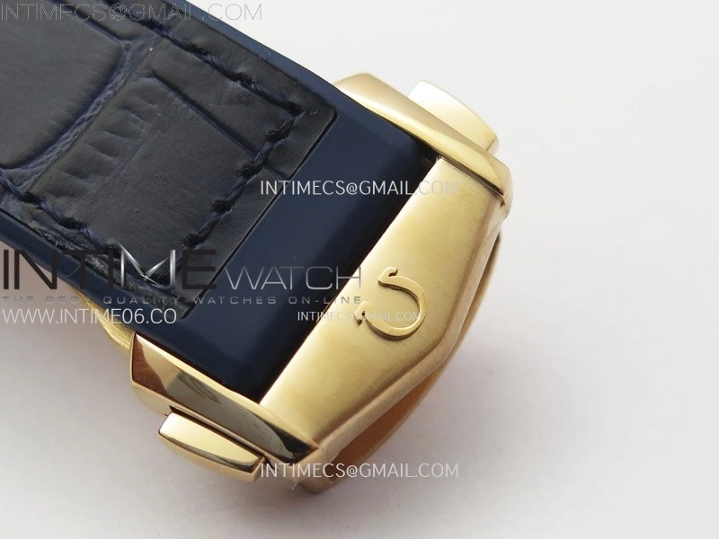 Constellation 41mm Blue Ceramic Bezel RG VSF 1:1 Best Edition Blue Dial on Blue Gummy Strap A8900