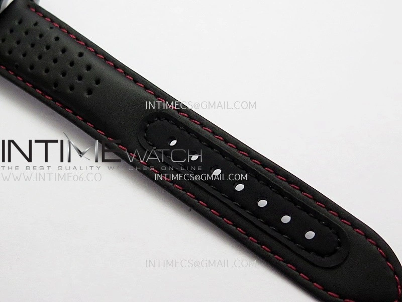 Speedmaster 44mm Ceramic SMF 1:1 Best Edition Carbon Skeleton Dial On Black Leather Strap A3869
