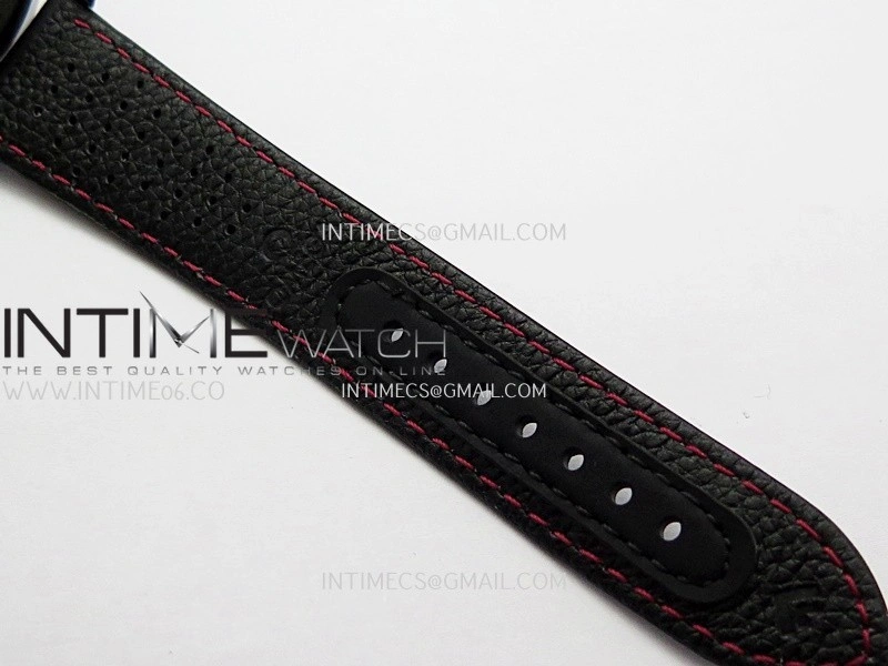 Speedmaster 44mm Ceramic SMF 1:1 Best Edition Carbon Skeleton Dial On Black Leather Strap A3869