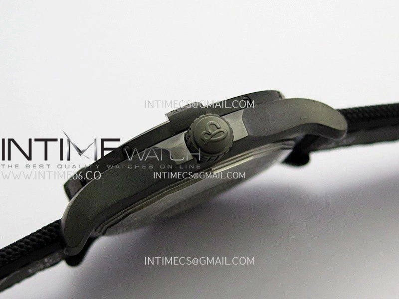Avenger BlackBird 44mm DLC GF 1:1 Best Edition Titanium Case Black Dial On Black Nylon Strap A2824 V4