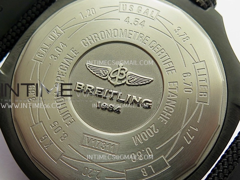 Avenger BlackBird 44mm DLC GF 1:1 Best Edition Titanium Case Black Dial On Black Nylon Strap A2824 V4
