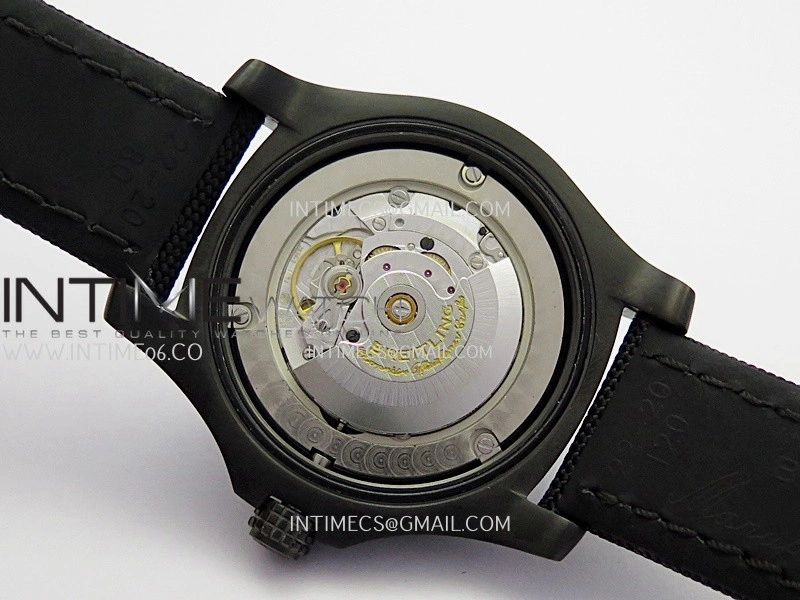 Avenger BlackBird 44mm DLC GF 1:1 Best Edition Titanium Case Black Dial On Black Nylon Strap A2824 V4
