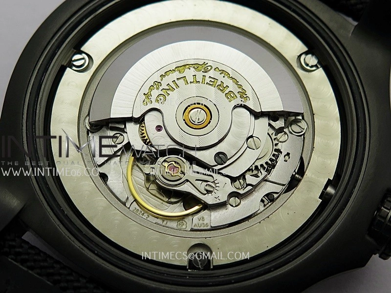 Avenger BlackBird 44mm DLC GF 1:1 Best Edition Titanium Case Black Dial On Black Nylon Strap A2824 V4