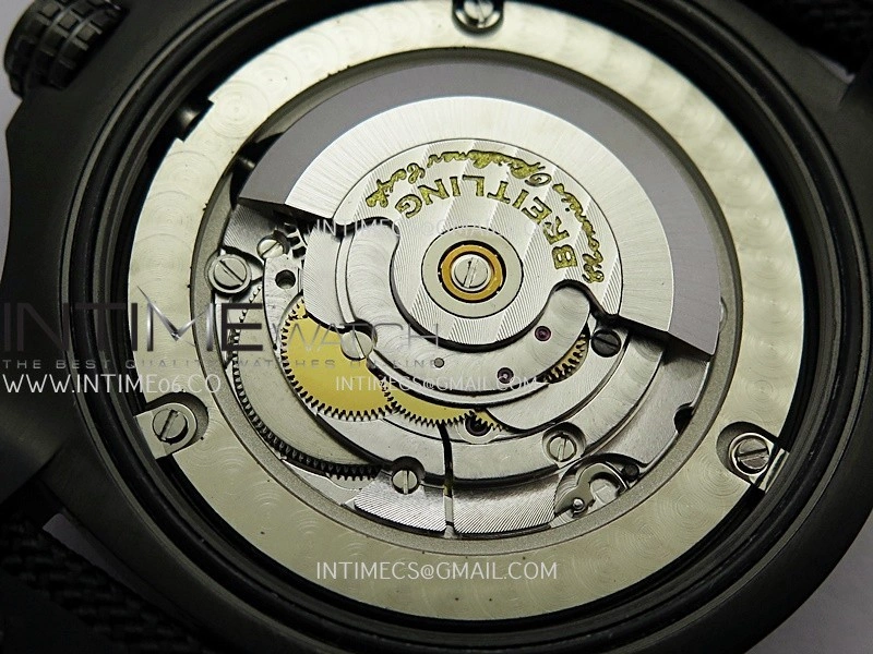 Avenger BlackBird 44mm DLC GF 1:1 Best Edition Titanium Case Black Dial On Black Nylon Strap A2824 V4