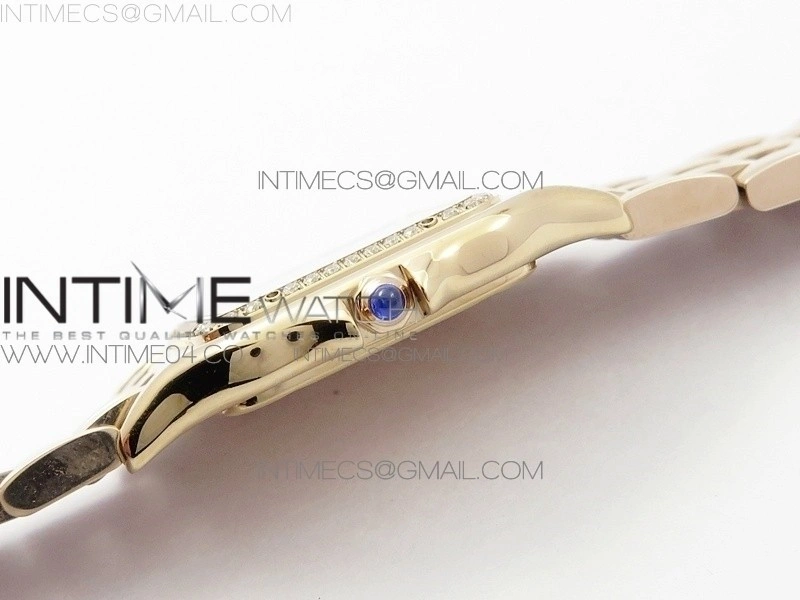 Panthère Secrete Ladies 27mm Diamond Bezel RG 8848F 1:1 Best Edition White Dial on RG Bracelet Ronda Quartz