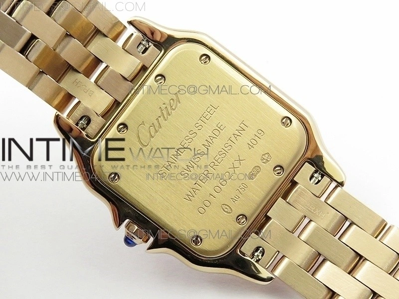Panthère Secrete Ladies 27mm Diamond Bezel RG 8848F 1:1 Best Edition White Dial on RG Bracelet Ronda Quartz