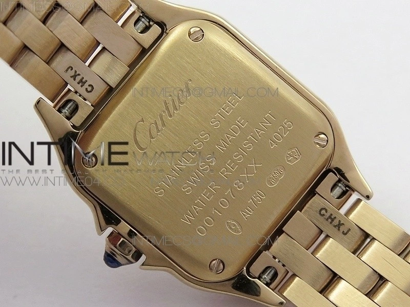 Panthère Secrete Ladies 22mm Diamond Bezel RG 8848F 1:1 Best Edition White Dial on RG Bracelet Ronda Quartz