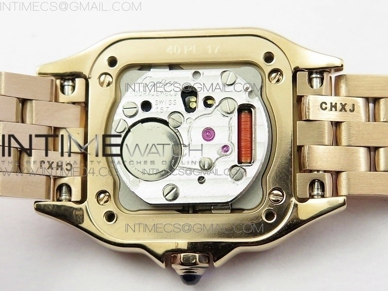 Panthère Secrete Ladies 22mm Diamond Bezel RG 8848F 1:1 Best Edition White Dial on RG Bracelet Ronda Quartz
