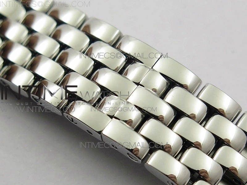 Panthère Secrete Ladies 27mm Diamond Bezel SS 8848F 1:1 Best Edition White Dial on SS Bracelet Ronda Quartz