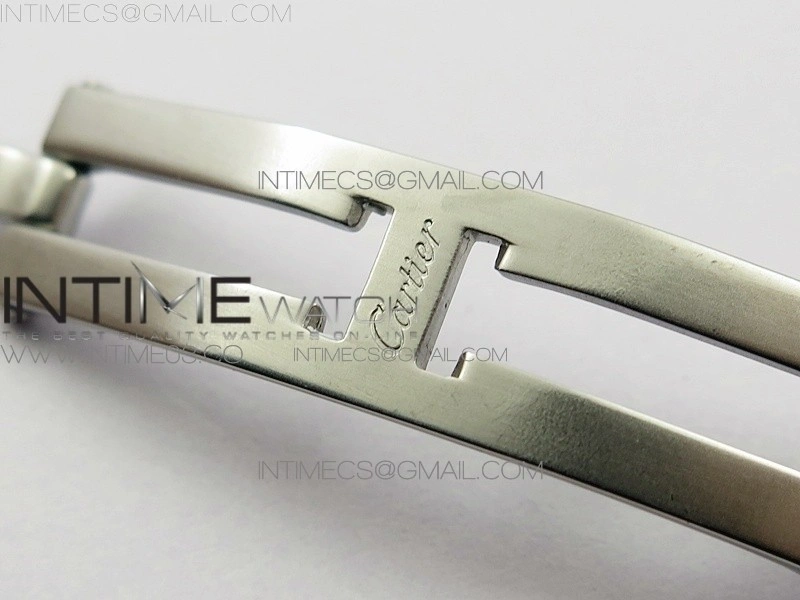 Panthère Secrete Ladies 27mm Diamond Bezel SS 8848F 1:1 Best Edition White Dial on SS Bracelet Ronda Quartz