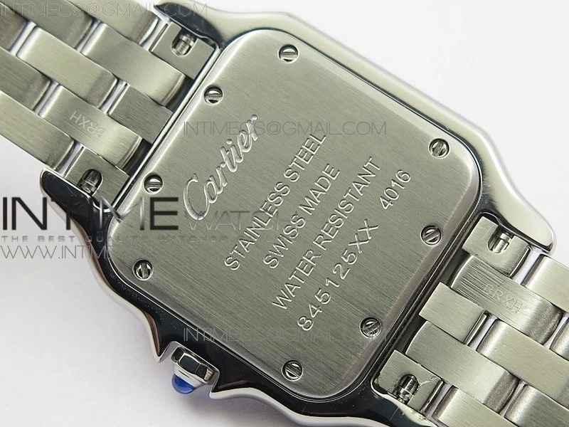 Panthère Secrete Ladies 27mm Diamond Bezel SS 8848F 1:1 Best Edition White Dial on SS Bracelet Ronda Quartz