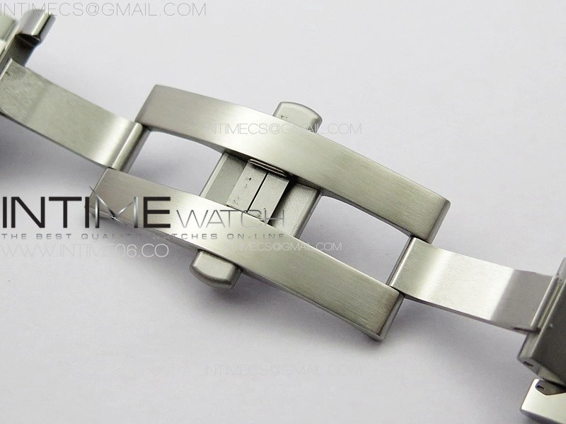 Ballon Bleu 42mm Diamonds Bezel SS 3KF 1:1 Best Edition White Texture Dial on SS Bracelet A2824