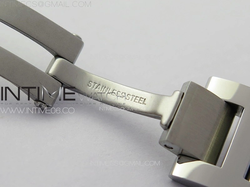 Ballon Bleu 33mm Diamonds Bezel SS 3KF 1:1 Best Edition White Textured Dial on SS Bracelet A076