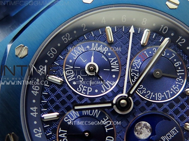 Royal Oak 41mm Perpetual Calendar 26579CE Blue SS BBS Best Edition on Blue SS Bracelet A5134
