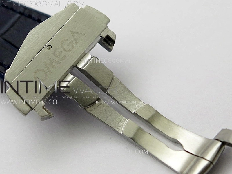 Constellation 41mm SS Blue Ceramic Bezel VSF 1:1 Best Edition White Dial on Blue Gummy Strap A8900
