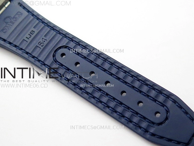 Constellation 41mm SS Blue Ceramic Bezel VSF 1:1 Best Edition White Dial on Blue Gummy Strap A8900
