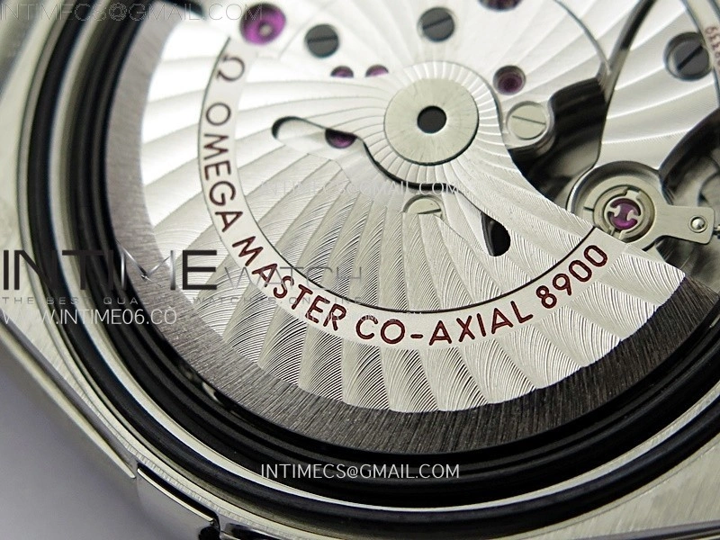 Constellation 41mm SS Blue Ceramic Bezel VSF 1:1 Best Edition White Dial on Blue Gummy Strap A8900