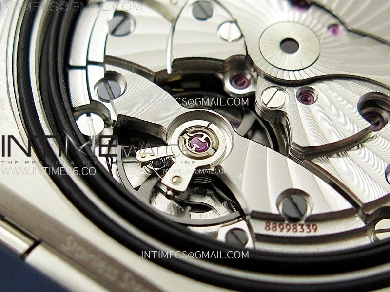 Constellation 41mm SS Blue Ceramic Bezel VSF 1:1 Best Edition White Dial on Blue Gummy Strap A8900