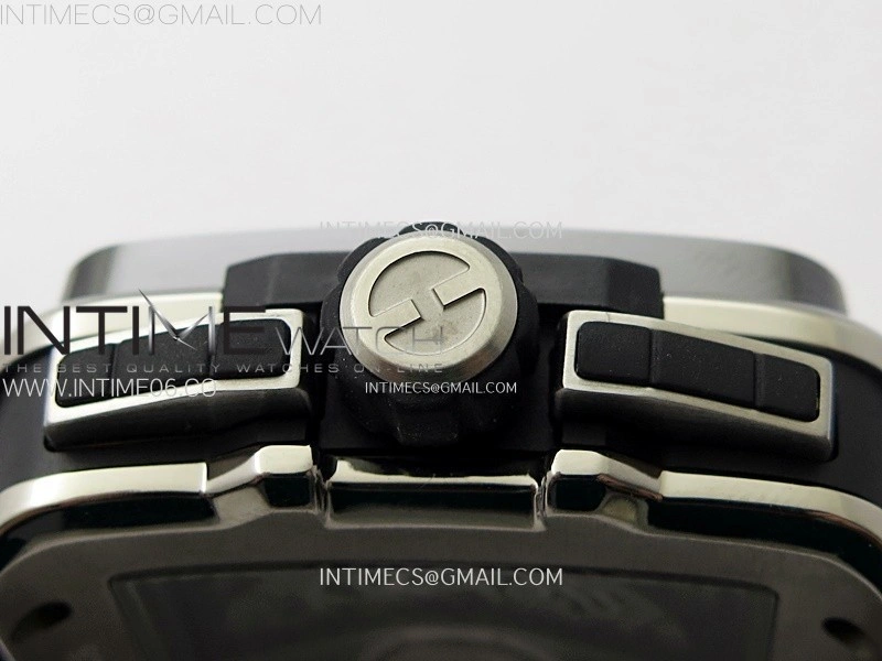 Square Bang Unico 42mm Titanium Ceramic BBF 1:1 Best Edition Skeleton Dial on Black Rubber Strap A1280
