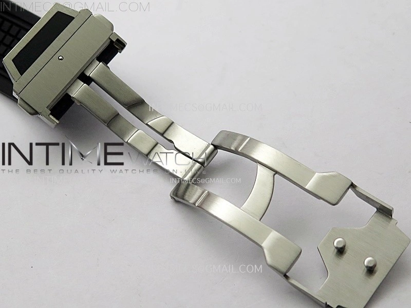 Square Bang Unico 42mm Titanium Ceramic BBF 1:1 Best Edition Skeleton Dial on Black Rubber Strap A1280