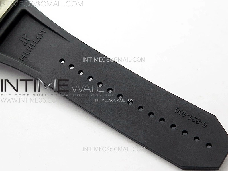 Square Bang Unico 42mm Titanium Ceramic BBF 1:1 Best Edition Skeleton Dial on Black Rubber Strap A1280