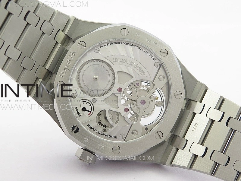 Royal Oak 41mm Tourbillon SS Color T Crystal Bezel BBS Best Edition Blue Dial on SS Bracelet